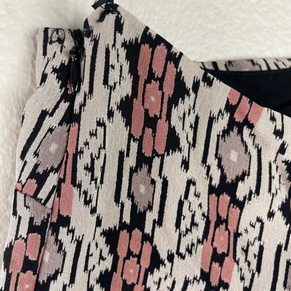 Free People Mini Dress One Shoulder Aztec Print